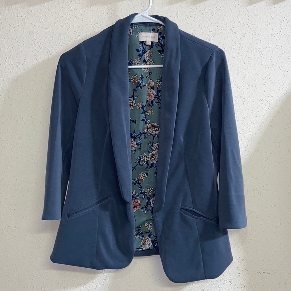Skies are Blue SMALL Blue Green Blazer